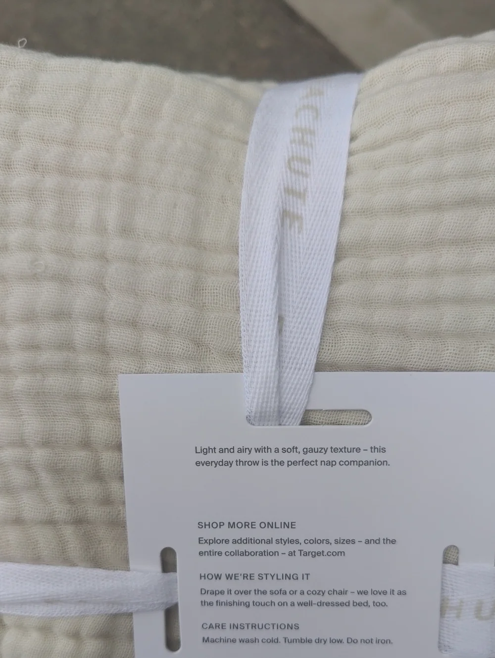 New!Y2K Cotton Napping Muslin Throw Retr Blanket Parchment Parachute For Target
